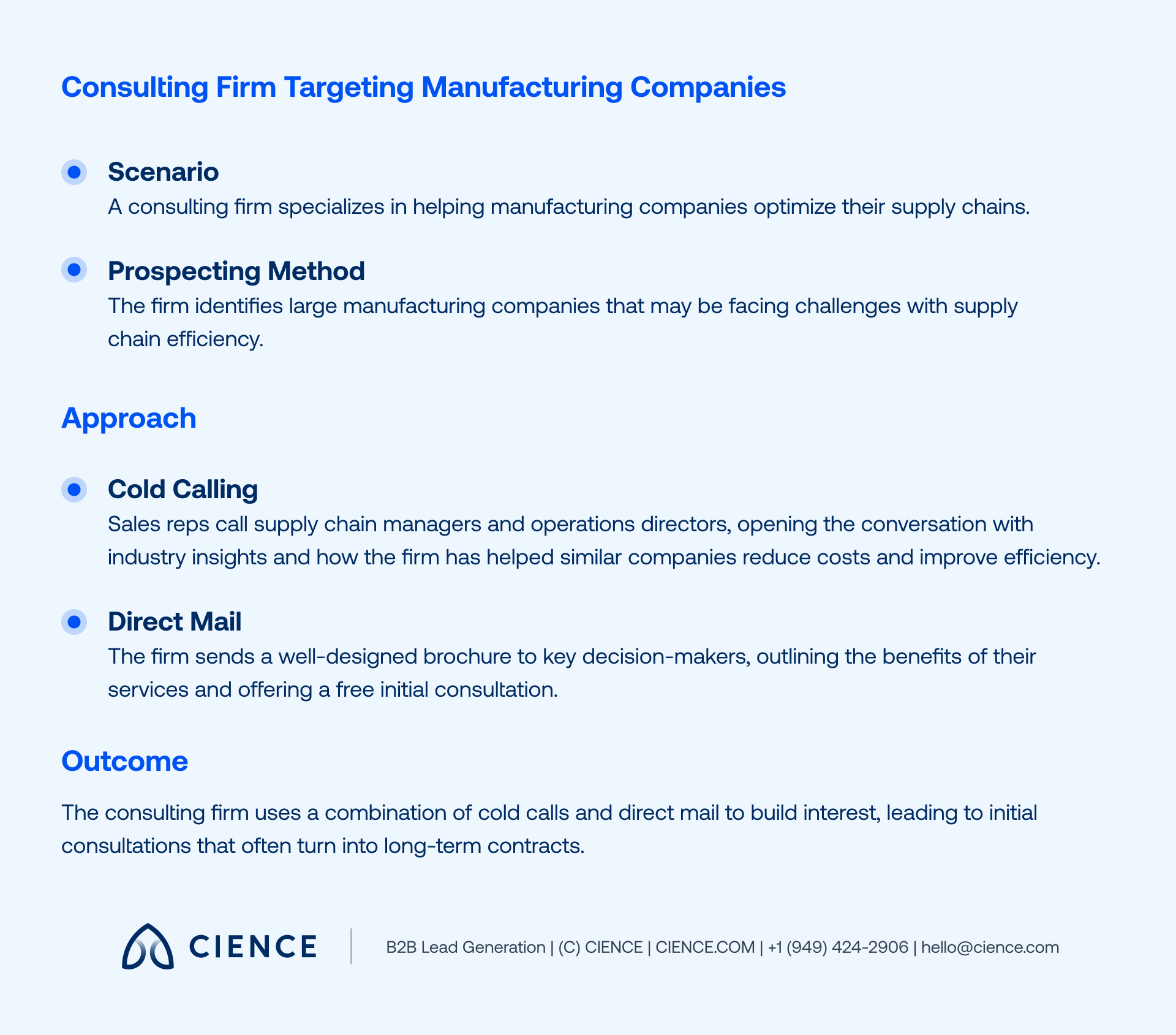 Prospecting in Sales Example